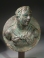 Greek Hellenistic Bronze Herakles Roundel. Portrait of a ruler.