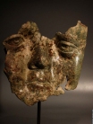 Roman bronze head of a man.