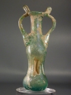 Roman bluish-green glass kuttrolf.